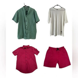 Men’s 4 pack shirts and shorts